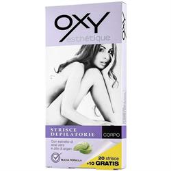 OXY STRISCE DEPILATORIE 20 PZ CORPO