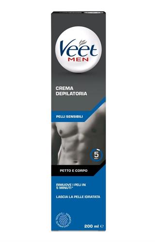 VEET MEN CREMA DEP.P.SENSIBILI 200ML BLU