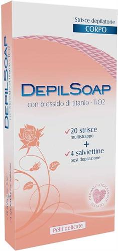 DEPILSOAP STRISCE CORPO 20 PZ.TITANIO P.DELICATE