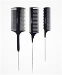 PB BFPEI45180 KIT 3 PETTINI SPECIALI PER MECHES BALAYAGE NERO