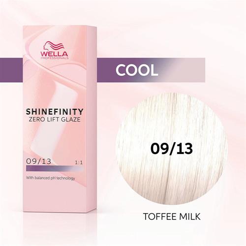 SHINEFINITY 09/13 biondo ch.mo cenere dorato 60ML.DEMIPERMANENTE WELLA