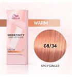 SHINEFINITY 08/34 biondo chiaro dorato rame 60ML.DEMIPERMANENTE WELLA