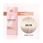 SHINEFINITY 08/38 biondo chiaro dorato perla 60ML.DEMIPERMANENTE WELLA