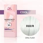 SHINEFINITY 010/8 biondo platino perla 60ML.DEMIPERMANENTE WELLA