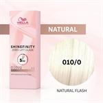 SHINEFINITY 010/0 biondo platino naturale 60ML.DEMIPERMANENTE WELLA