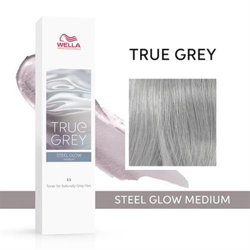 WELLA TRUE GREY steel glow medium 60ML.RIVITALIZZANTE CAPELLI GRIGI