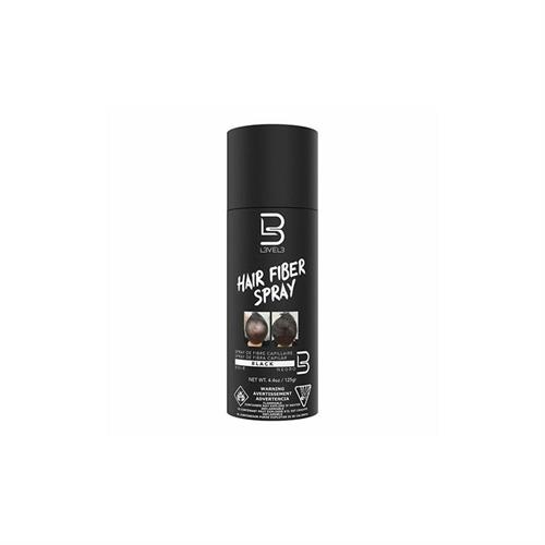 L3VEL3 HAIR FIBER SPRAY BLACK 125G LV3022