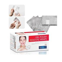 SALVIETTE ALLUMINIO REMOVAL WRAPS GEL POLISH 100 PZ.COD.1100.037