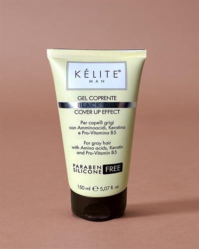 KELITE MAN BLACK GEL 150 ML COVER UP EFFECT PER CAPELLI GRIGI cod.219