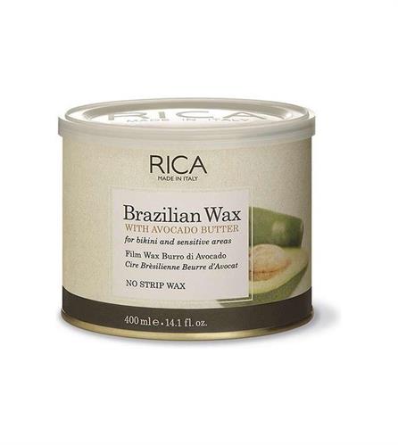 RICA CERA VASO burro di avocado brasiliana 400ML cera senza strisce