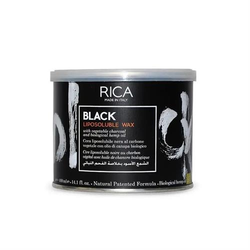 RICA CERA VASO black carbone vegetale 400ML LIPOSOLUBILE