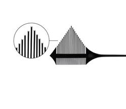 PETTINE TRIANGOLARE DOPPIA FACCIA PER COLORAZIONI 401.522 XANISERVICE