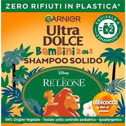 ULTRA DOLCE SHAM.SOLIDO albicocca bambini 2in1 60GR.da normali a grassi