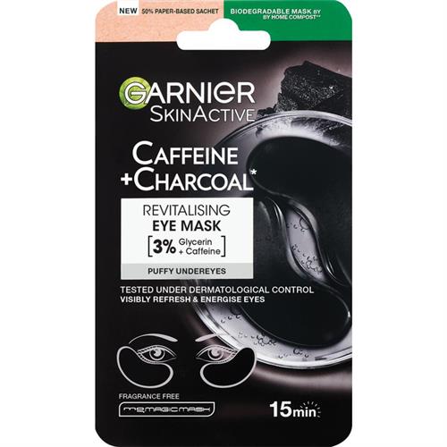 SYNERGIE SKIN MASCHERA OCCHI CAFFEINA+CHARCOAL IN TESSUTO RIVITALIZZANTE