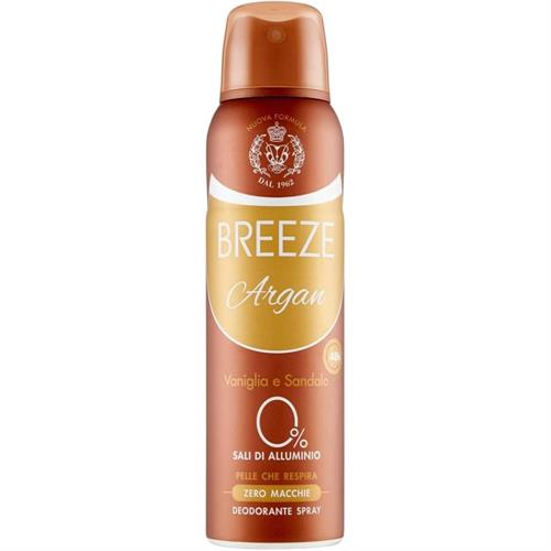 BREEZE DEO SPRAY argan 150 ML GAS NO SALI