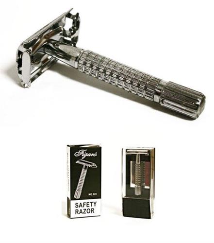 RASOIO BARBA DI SICUREZZA TIPO T METALLO FIGARO