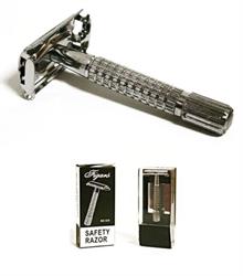 RASOIO BARBA DI SICUREZZA TIPO T METALLO FIGARO