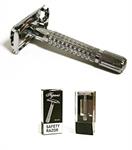 RASOIO BARBA DI SICUREZZA TIPO T METALLO FIGARO