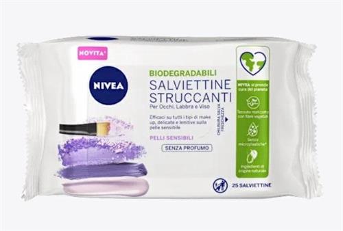 NIVEA SALV.STRUCCANTI 3IN1 SENSITIVE 25PZ P.SENSIBILI